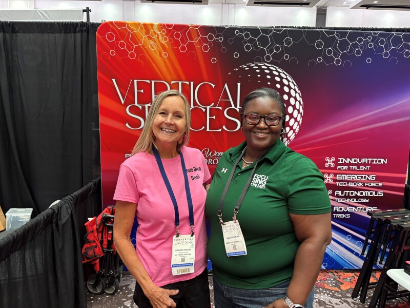 Representatives from Women and Drones at Commercial UAV Expo